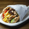 Lamb souvlaki at Secret Souv.