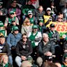 Supporters of the Devils and the new stadium on Saturday.