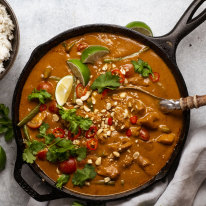 RecipeTin Eats’ 20-minute Thai chicken satay curry.