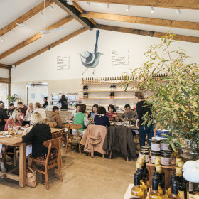 The dining room. 