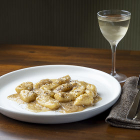 Pan-fried gnocchi.