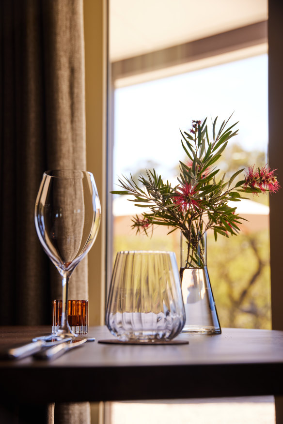 The menu is driven by what’s in the coolroom and garden.