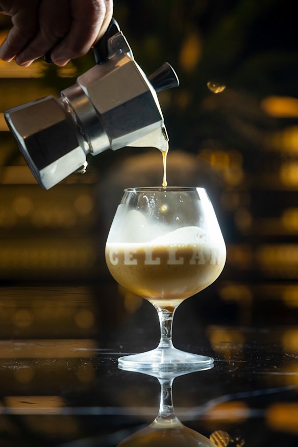 Moka pot espresso martini.