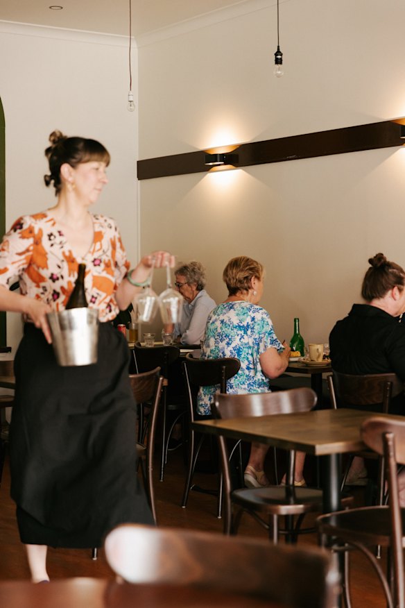 Inside the Warrnambool restaurant.