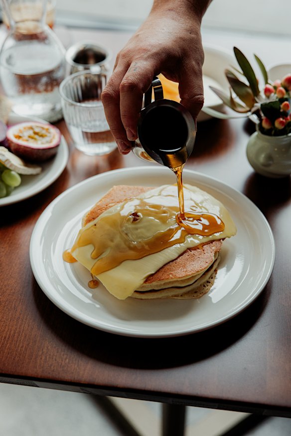 Diner-style pancakes.