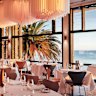 The upstairs dining room boasts bay views.