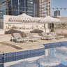 The Palm Springs-style rooftop pool.