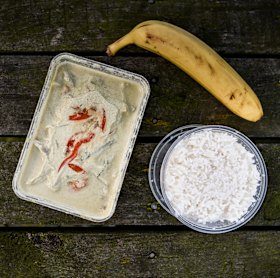 The basil lamb and coconut rice from Launceston's Star of Siam.