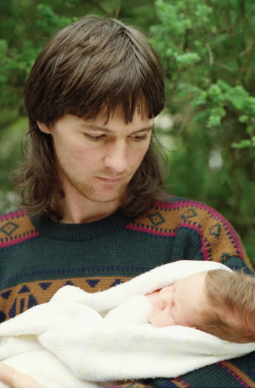 Garry Blair with baby Jake.