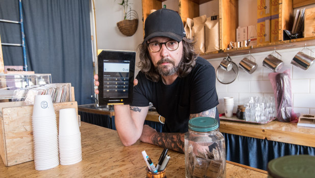 Double Dutch owner Chris Holland has been forced to give away coffees for free.