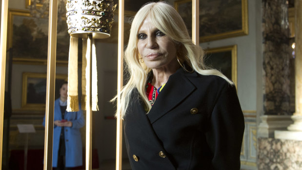 No fur: Donatella Versace.