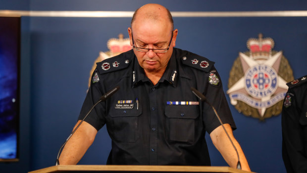 Chief Commissioner Graham Ashton addresses the resignation of disgraced Assistant Commissioner Brett Guerin.