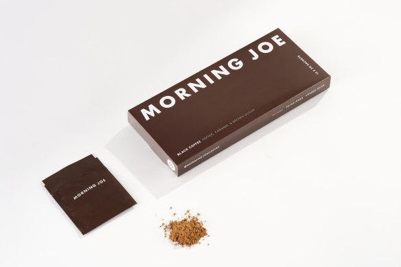Morning Joe is a Melbourne-based speciality instant coffee brand that uses sachets to seal in freshness.