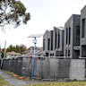 Townhouses being built in Camberwell, Melbourne.