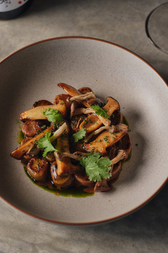 Spicy Sichuan-style buckwheat dumplings.
