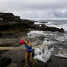 A swimmer at Mahon Pool in Maroubra.
