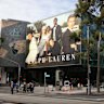 Ralph Lauren billboard at Federation Square in Melbourne