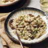 Adam Liaw recipe: Mushroom risotto.