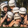 The Coogee Seahorses under-eights rugby league team has specialist headgear thanks to their coach.
