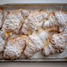 The signature almond croissants.