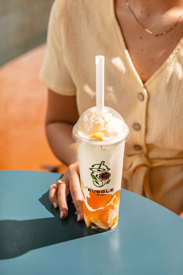 Milk tea smoothie.