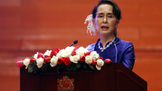 As the de facto head of state, Aung San Suu Kyi has not been outspoken enough against the military. 