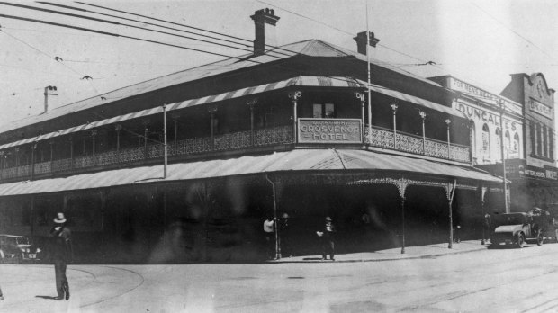 The Grosvenor Hotel, Brisbane, circa 1929.