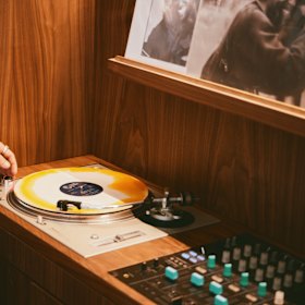 Having a vinyl time at Ophelia.