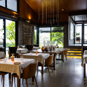 The dining room. 