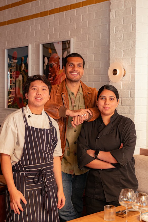 Left to right: Rasa House’s Jacky Jacky, Vinay Matta and Rhythm Aujla.