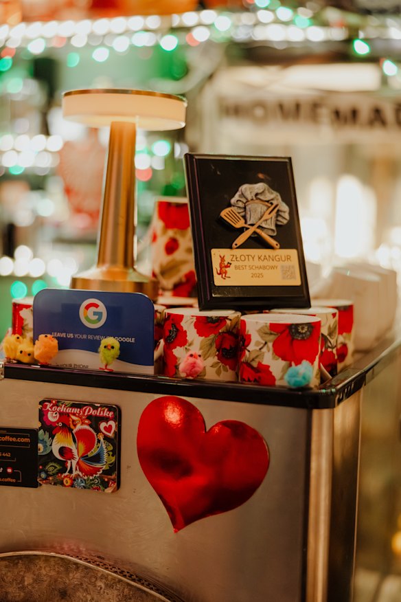 The restaurant won an award for its Polish schnitzel.