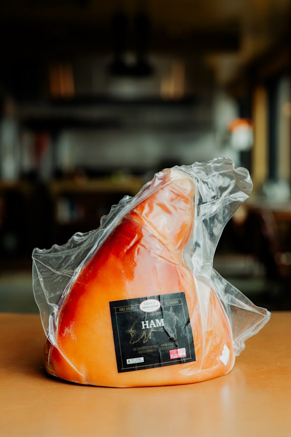 Gamze Smokehouse half leg ham.
