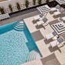 Poolside at Hotel Alba, Adelaide.