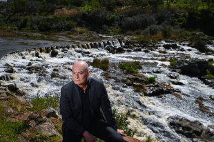 Garry Linnell at Buckley's Falls, Highton, Geelong, part of the area escaped convict William Buckley roamed with indigenous clans. 