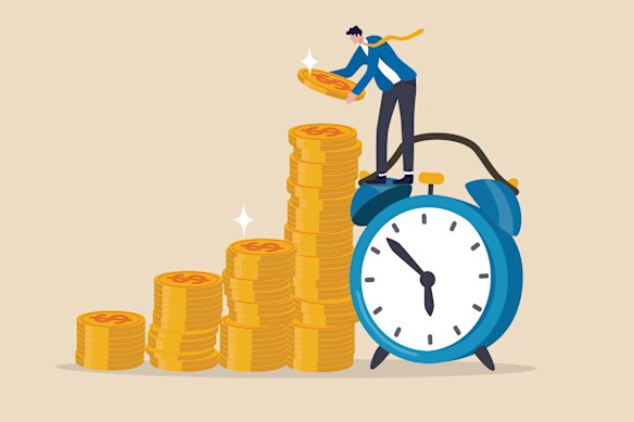 Putting $10,000 or $20,000 into a super account when the account-holder is in their 30s gives the money decades to grow.