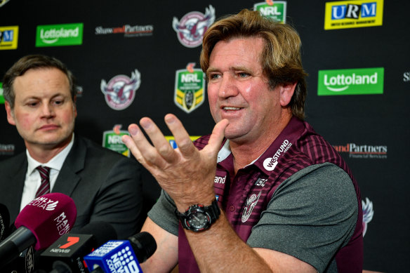 Anything is possible: Des Hasler is back at Manly.