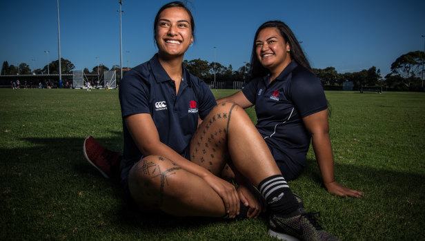 Twins Ana (left) and Tina Sio (right) will play for NSW in the inaugural Super W competition
