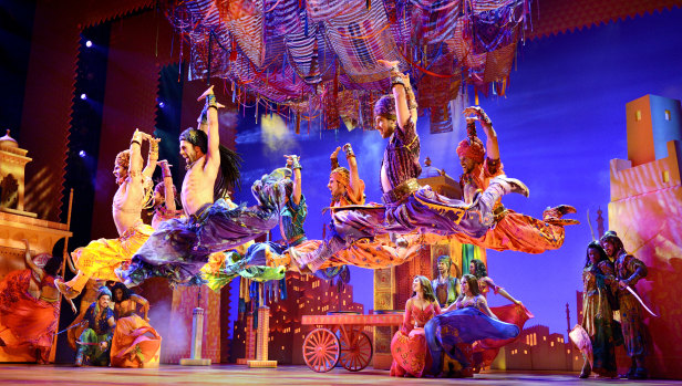 Aladdin promises to be a visual spectacular with vibrant costumes, extravagant sets and fireworks.