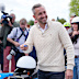 Ulrich Siegmund, top candidate for the “Alternative for Germany” (AfD) party holds his motorcycle keys in party colors after voting at a polling station during the Saxony-Anhalt state elections.
