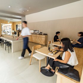 Sushi On Little Bourke is a light, bright canteen.