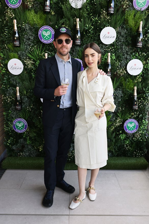 New parents, actor Lily Collins and director Charlie McDowell.
