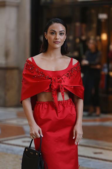 Camila Mendes attends Vogue World: Milano 2026 at Galleria Vittorio Emanuele II on September 22, 2026 in Milan, Italy