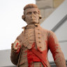 The statue of Captain James Cook in Randwick has been vandalised for the second time in 12 months.
