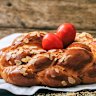 After 40 days of fasting, food - especially tsoureki (sweet bread) and red dyed eggs - are a big part of Greek Orthodox Easter. 