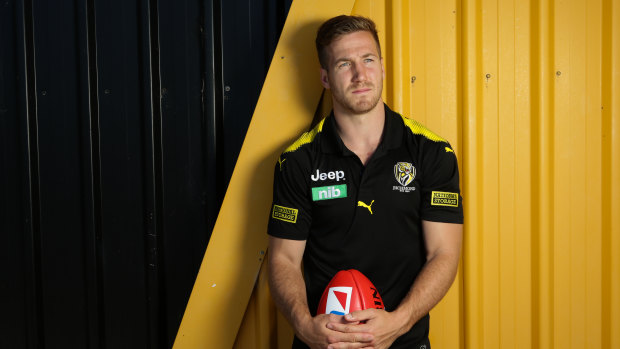 Richmond premiership hero Kane Lambert at Punt Road Oval this week.  