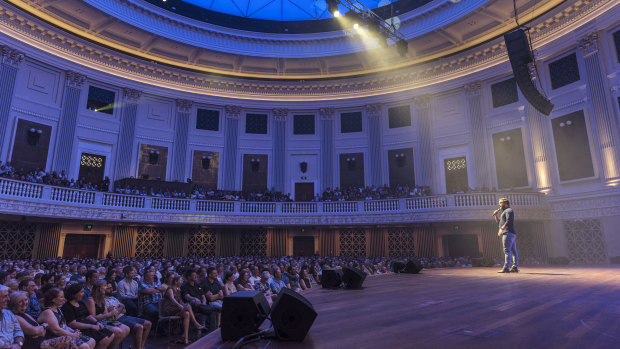 The Brisbane Comedy Festival Gala at City Hall in 2016.