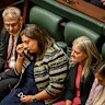 Labor MP Sheena Watt during the apology. 