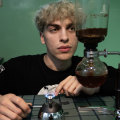 Sebastian Cincotta, owner, engineer, barista at FBR Cafe.