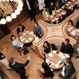 The dining room. 