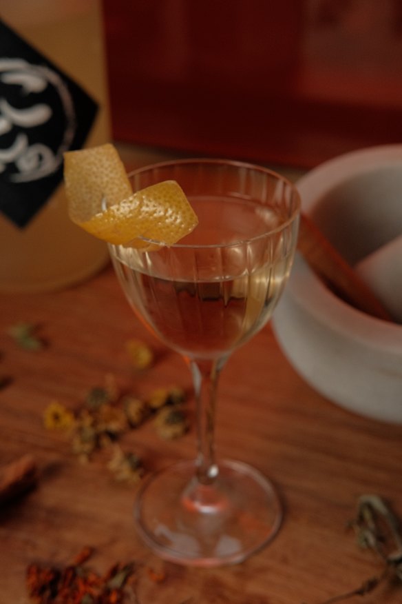 Sake martini.